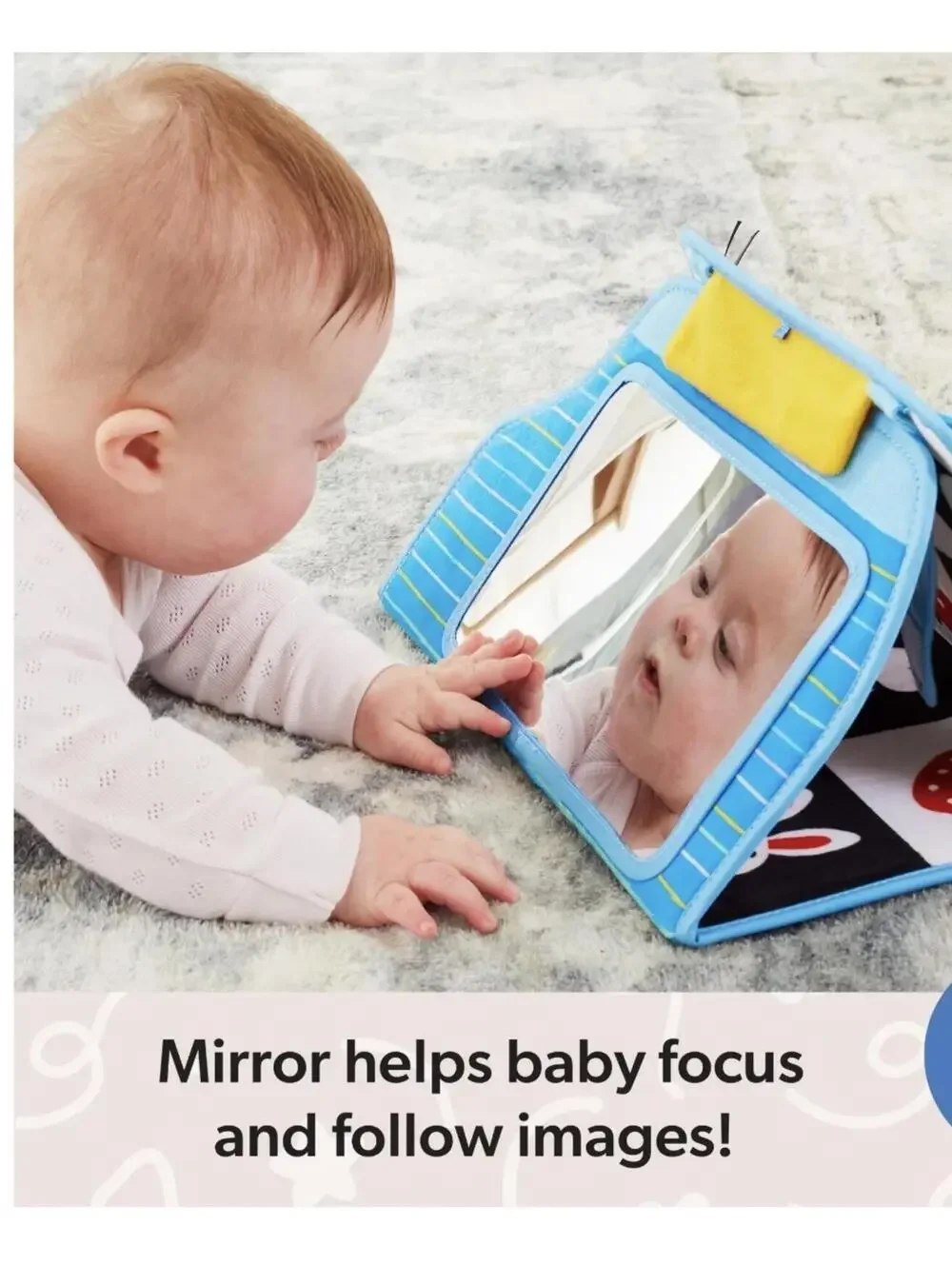 New Baby Development Activity Play Mirror Sensory Features Ms Rachel Bus Toy
